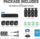 8ch Dvr Cctv Security System 1080p Home Outdoor Surveillance Camera With 1tb Hdd