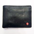 Alpine Swiss Wallet   Billfold Leather Center Flip Id Window
