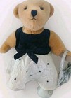 Build A Bear Workshop Teddy Bear Plush Formal Dress Outfit 16  Stuffed Bear Euc