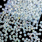 Crystal Glass Beads 220pcs 10mm Round White Ab For Jewelry Making