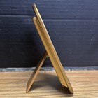 Vintage Yellow Floral Enamel Metal Picture Frame 3x4 5   5133