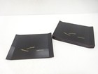7802450  Japanese Collectible   Black Lacquered Matsuba Fukiage Dim Sum Tray 5p
