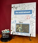 The Social Network Script Signed- Autograph Reprints- David Fincher