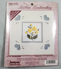2 Janlynn Ribbon Embroidery 21-10 Horseshoe   21-12 Buttercups Bevel Mats Vtg