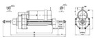 24v 350w Electric Motor Transaxle Fits Mobility Scooter Travel Wheelchair Diy