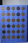 1909-1940 Lincoln Wheat Cent Set 83 Coins In Whitman Album  missing 6 Coins 