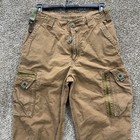 Abercrombie   Fitch Pants Youth L 28x25 Beige Cargo Drawstring Mab-1602