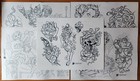 Lot Of 5 Frank Lee Traditional Vintage Tattoo Flash Sheets With Linework Jax Fl