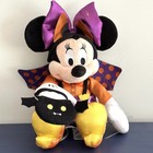 Disney Store Halloween Minnie Mouse As Bat Plush 15    Doll Toy Stuffed Animal