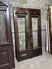  Antique Carved Oak Double Entrance French Doors   48 X 83 75   Salvage