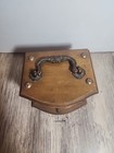 Vintage Mcm 70   s-wood And Cork Coaster Set Of 8 In Wooden Box With Handle-himark