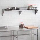 Commercial Kitchen 12  X 84  Stainless Steel Wall Shelf 340 Lb  Capacity Shelve