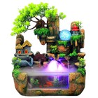 Indoor Water Fountain With Led   Mist Resin Rockery Waterfall Home Decor Art Dec