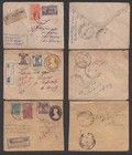 India     9 Old Registered Covers