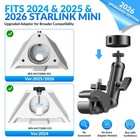 Heavy Duty Starlink Mini Clamp Mount  Upgraded Pipe Adapter 7 87in  Black