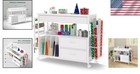 Craft Organization Storage Cart Gift Wrap Organizer Wrapping Paper Station 3    