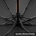 Seniny Windproof Travel Umbrella  Automatic Umbrellas For Rain  Auto-orange