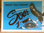 Vintage Watch Your Interest Soar With Savings Eagle Bank Window Sign