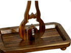 Vintage Golf Club Display Antique Designer Wooden Storage Rack For Walking Stick