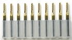 10x 0 5 3 175mm Tian Coating Cnc Pcb Router Bits Drill Milling Cutters 1 8 Shank