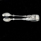 Antique Sugar Tongs Sterling Silver Sheffield 1908 Joseph Rogers   Sons 4 5  20g