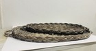 Set Of 2 Vintage Oval Woven Wicker Basket Trays 22      18   