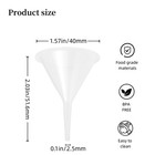 12 Pcs Tiny Funnel   Mini Funnel Narrow Neck For Essential Oils   Cuttable Tips 