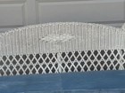     Vintage White Wicker Sofa    