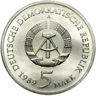 Commemorative Coin - East Germany Gdr 5 Mark 1989 A Marienkirche M  hlhausen Unc
