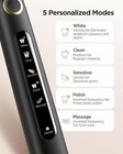 Sonic Electric Toothbrush Rechargeable Fairywill 5 Modes Clean Black white pink