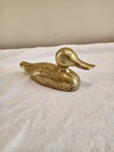 Vintage Large Cast Brass Duck