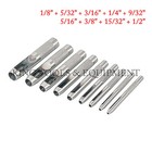 King 9pc Heavy-duty Hollow Hole Punch Set  Gasket Vinyl Plastic Rubber Leather