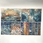 Ocean Sea Bed Paper Sheets Junk Journal Collage Scrapbooking Cards