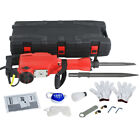 2200w Electric Demolition Jack Hammer Concrete Breaker Punch 2 Bits   Case 120v