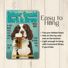 Springer Spaniel Beer Bar Sign Bark   Brew Dog Funny Metal Tin Wall Art Decor