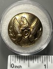 1861-1865 Civil War Cavalry Recessed C Coat Button - Nice 