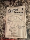 Vintage Mattel Mini Van 1996 Barbie Mattel   Toy   Og Box And Manual