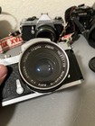  preowned untested for Parts  Lot Of 4 Vintage Cameras Minolta Pentax Nikkormat