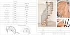 Indoor Space-saving Spiral Staircase Kit Only Need 1300x780mm Ceiling Opening