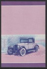 1710 - Nevis 1985 - Pontiac Imperf Proof In Magenta   Blue Only Mnh