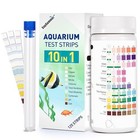 Aquarium Test Strips For Saltwater Tank  10 In 1  including Salt  - 125 Strips