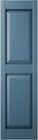 Vinyl Raised Panel Shutters - Classic Blue  Weather Resistant  Easy Install