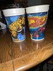 1994 Marvel Real Heroes Pizza Hut Collectible Cups Set Of 2 Xmen Spiderman