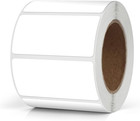 White Rectangle Stickers 2x1 Inch Pack Of 500 Vinyl Waterproof Removable Labels