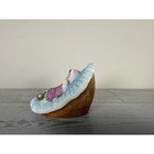 Enesco Baby In Basket Figurine 1987 Ceramic Porcelain Decorative Giftware