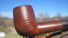 Unbranded Imported Briar Carved Short Lovat Smoking Estate Pipe 4 1 4  L