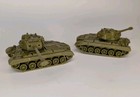 2 Pack - Ho Scale - Us M26 Pershing - Olive Green 1 87 Scale Mini Model Army