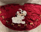 Rare Disney Parks Mickey Minnie Mouse Victorian Christmas Holiday Tree Skirt Exc