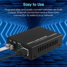 Fiber To Ethernet Media Converter With Gigabit Multi-mode Sfp Lc Module 1 25g   