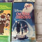 Vintage Lot 4 Christmas Vhs Movies Disney Classics Santa  Yes Virginia  Night